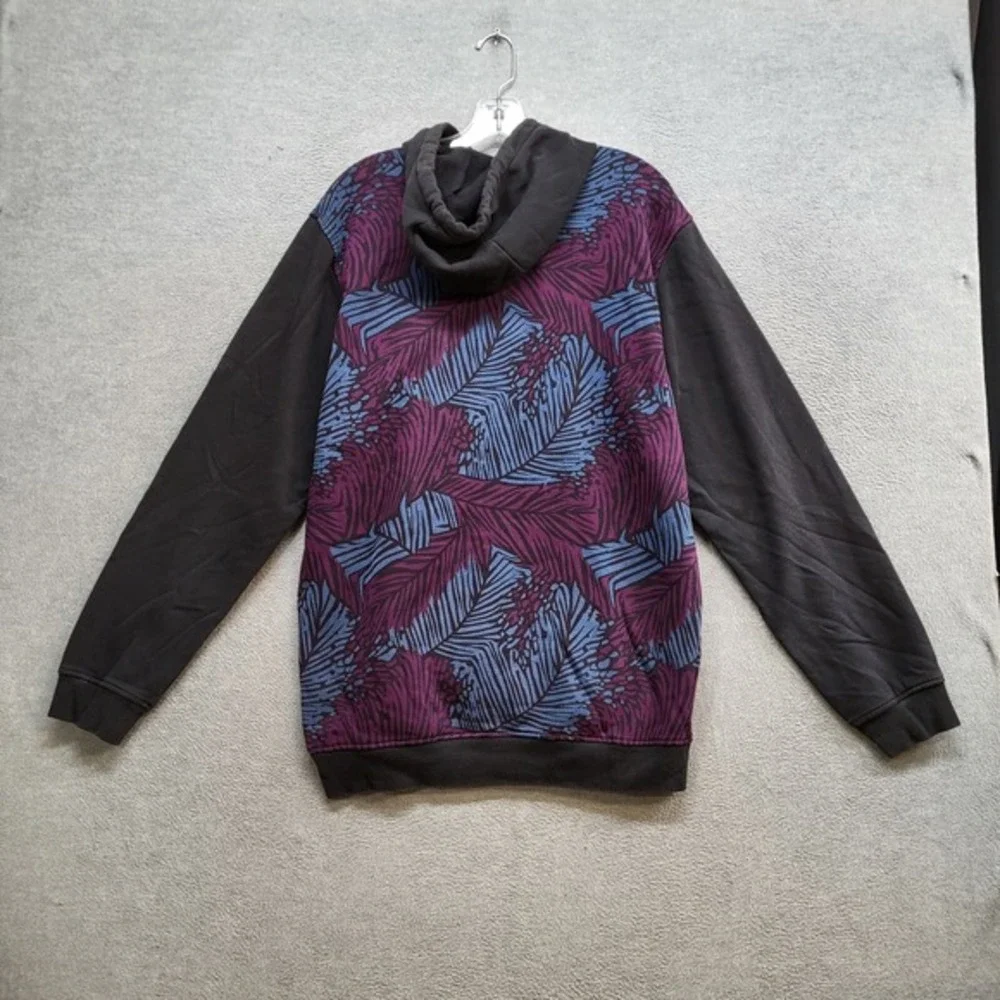 Adidas‎ Originals Men Sweatshirt Large Black Colorblock Trefoil Logo Skateboard